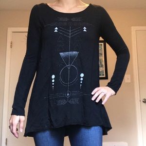 Project Social T black tunic Sweatshirt